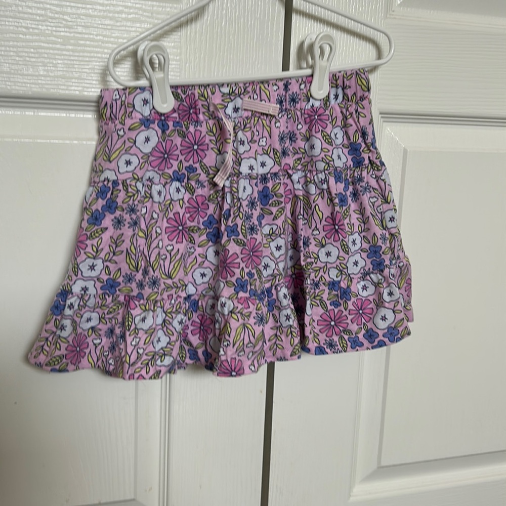 Girls Flower Skort